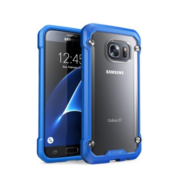 Galaxy S7 Case SUPCASE Unicorn Beetle Series Premium Hybrid Protective Clear Case blue